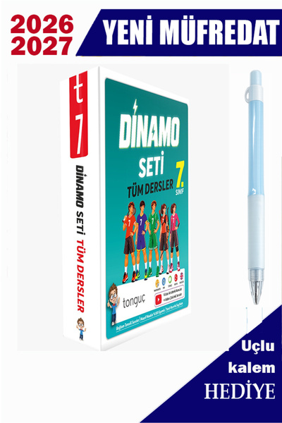 Tonguç Yayınları Tonguç 7 dinamo set tüm dersler 2027 + hediyeli