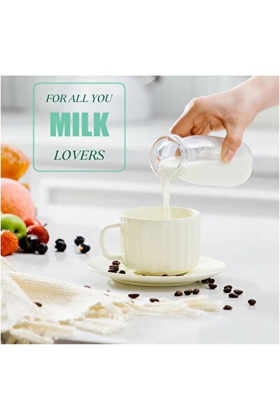 FUFU 20PCS Yoghurt Jars pudding Jar with Lid Glass Container With Lid For Milk Jams Jelly Mousse Yogurt 100ml