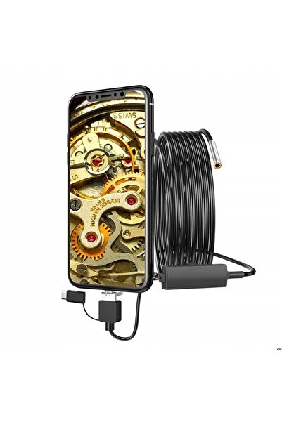 Inskam CAMERĂ DE INSPECȚIE ENDOSCOPICĂ 1280x720 USB C CU APLICAȚIE PE TELEFON...