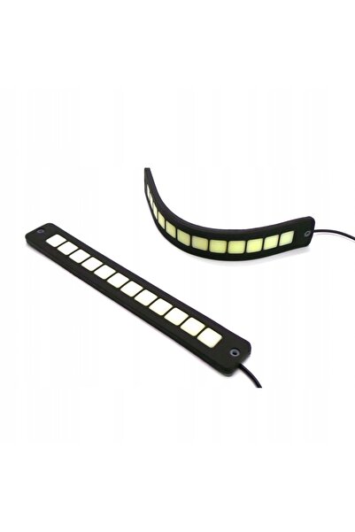 motoLEDy LUMINI DE ZI ELASTICE DRL LED COB, BENZĂ 3M, 25W, 2x 23 cm