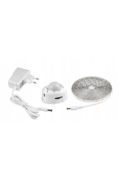 NO BRAND Bandă LED + Senzor de mișcare pentru dulap, mobilier, sub pat 230V 4...
