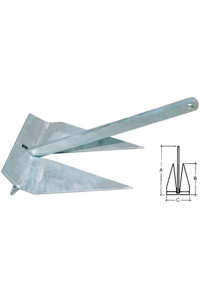 GFN Ancora G.B. din otel galvanizat, 5 kg