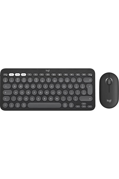 logitech Kit tastatura + mouse Pebble 2 Combo pentru Mac, Tonal graphite 