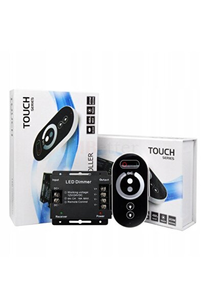 NO BRAND Controler pilot + dimmer pentru bandă LED, mono 2 pini, 18A, 216W, 1...
