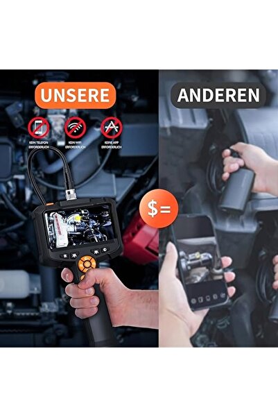 NO BRAND Cameră endoscop pentru inspecție INSKAM G30-M 1080p 4,3 " 2000mAh 5m