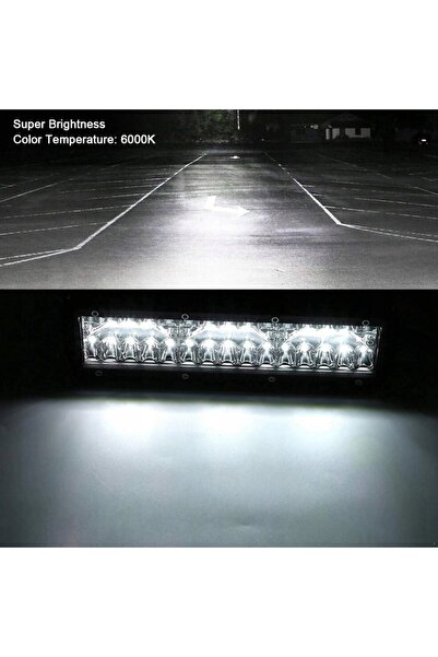 Azaris 12V 24V 100x LED-uri CREE 300W 37cm Proiector de lucru/curațenie cu ra...