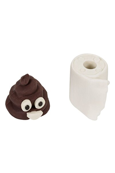 OEM Radiere 3D cu Model Emoji & Hartie Igienica - 2buc - Produse Scoala