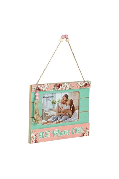 OEM Rama Decorativa din Lemn "Best Mom Ever" 22x16,9cm - Cadouri Mama, Decora...