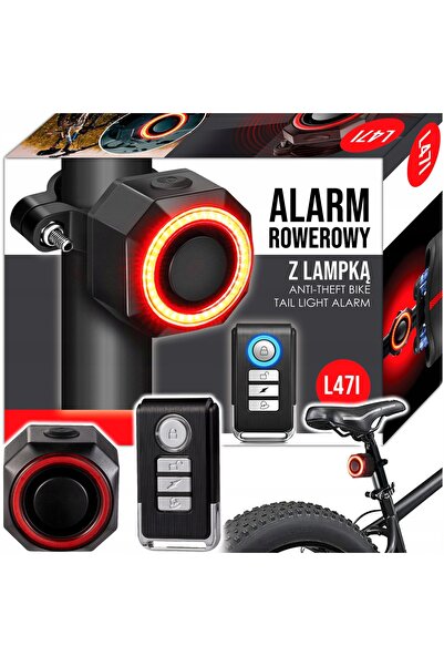 Gotel ALARMA FĂRĂ FIR PENTRU BICICLETĂ 110DB + LUMINĂ LED CU TELECOMANDĂ, STO...