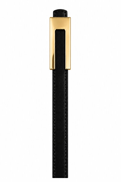 HAZELANNA Gold Rectangular Cut Thin Belt