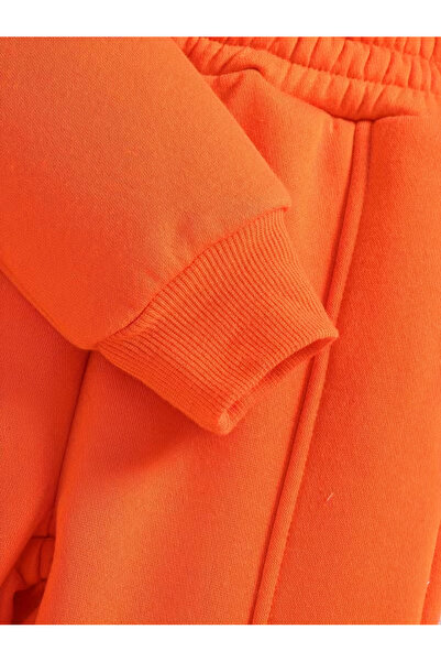 Machetta Çocuk Volan Omuz Detaylı Sweatshirt Eşofman Altı 2’li Takım