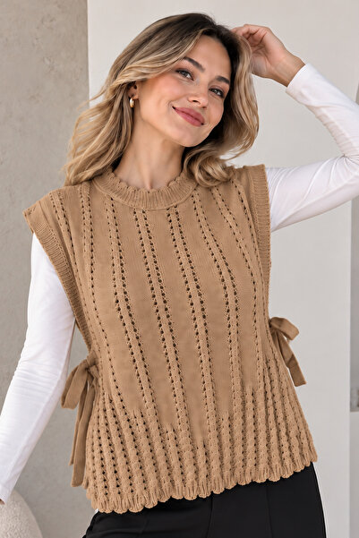 benguen Acrylic Knitwear Sweater N521 Camel