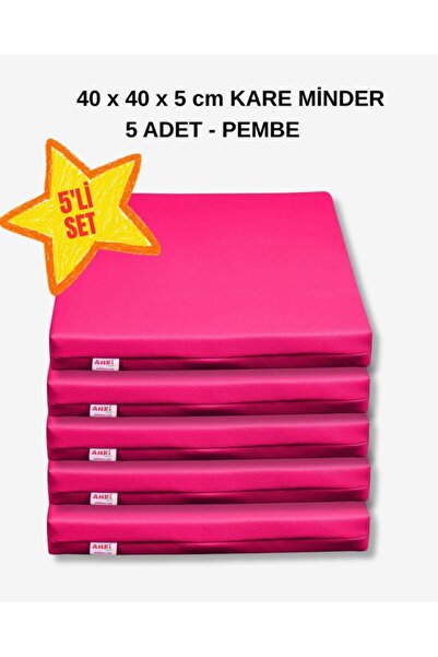 AnkiToys 40 x 40 Kare Minder 5li Set - PEMBE
