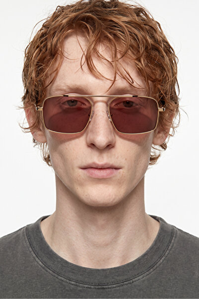 Bilge Karga Mercer Gold Dark Red Men's Sunglasses