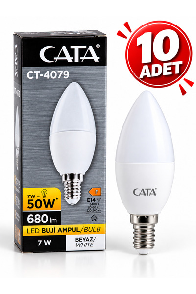 7W Beyaz LED Buji Ampul