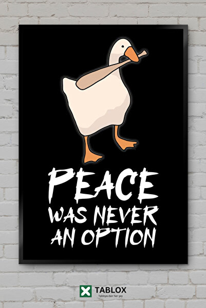 TABLOX Untitled Goose Game Funny Goose Game Poster Art Framed Look Decorative...