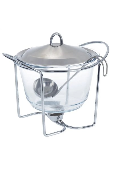 Own Buy Round Soup Warmer (4 L, Silver)