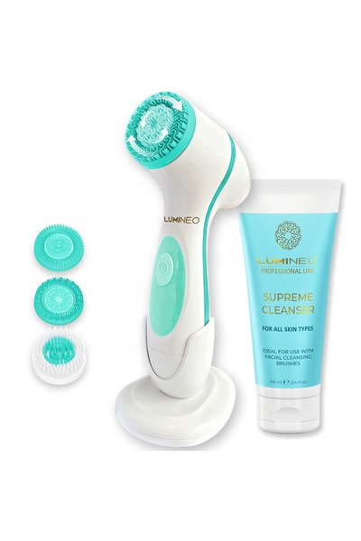 Lumineo 868 Classic Turquoise Perie facială + Gel pentru piele 100 ml