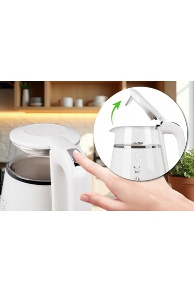 eldom C505B 1100W 1L fierbător fără fir cu control al temperaturii și filtru