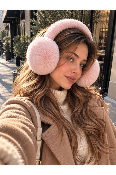 sf collection Foldable Plush Furry Headphones