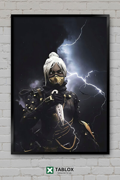 TABLOX Portret Renee Nume Femeie Artă Modernă Poster de Perete Aspect cu Ramă...