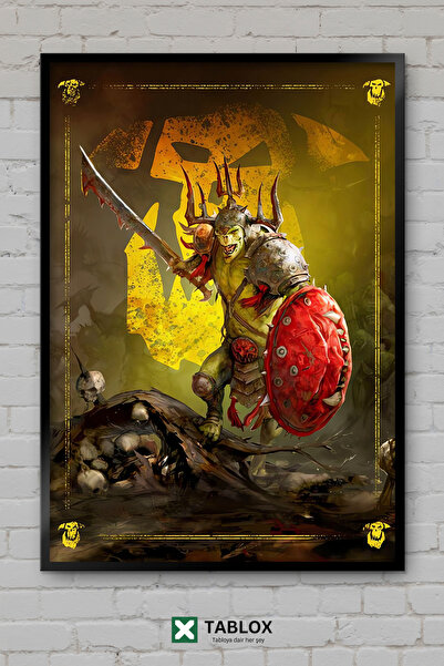 TABLOX Kruleboyz Killaboss Ork Warhammer Ratnik Fantastičan izgled okvira Dek...