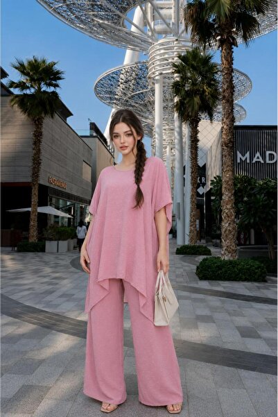 zezo Women's Comfortable Loose-Fit Two-Piece Set Elegant Blouse and Flatterin...