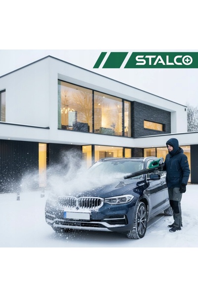 Stalco Suflantă reîncărcabilă turbo puternică pentru frunze și zăpadă, de gră...