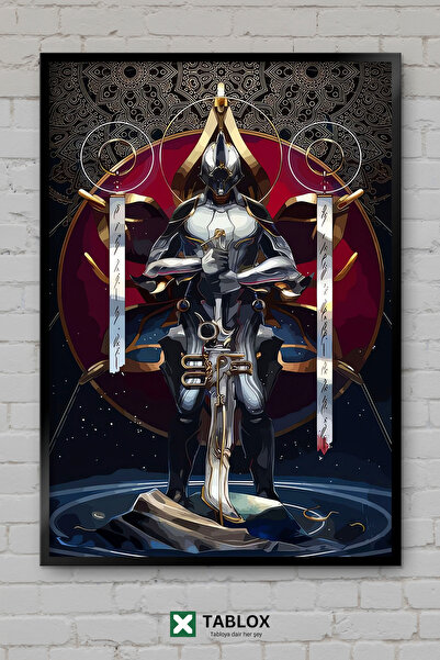 TABLOX Warframe Science Fiction Space RPG Αφίσα παιχνιδιού με διακοσμητικό πλ...
