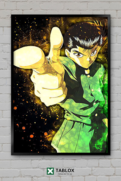 TABLOX Yu Yu Hakusho Anime Manga Akcija Japanski Poster Uramljen Dekorativni ...