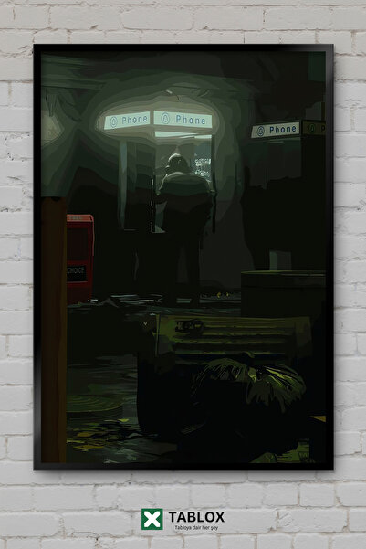TABLOX Alan Wake Video Game Horror Thriller Αφίσα του συγγραφέα με κορνίζα Δι...