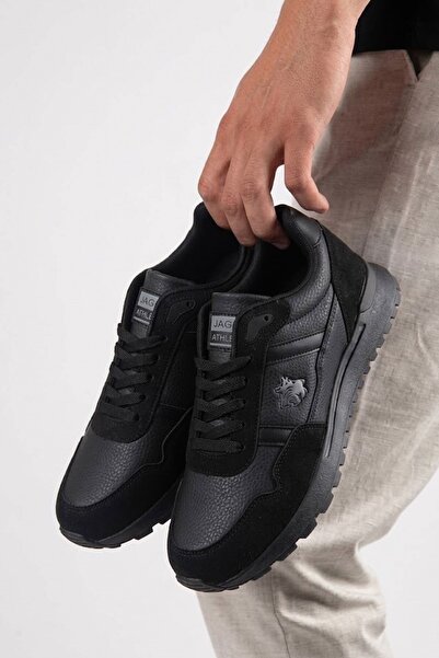 AlbiShoes Erkek Kaymaz Taban Kışlık Mevsimlik Cilt Sneaker Rahat Taban Günlük Erkek Spor Ayakkabı