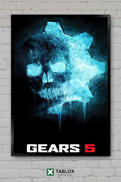 TABLOX Gears Of War Combat Gear Action Game Αφίσα Παιχνιδιού με Πλαίσιο Προβο...