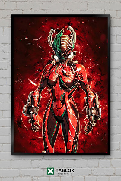 TABLOX Warframe Science Fiction Space RPG Αφίσα παιχνιδιού με διακοσμητικό πλ...
