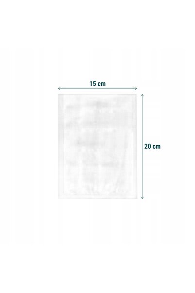 Sillar 8x Pungă din hârtie creponată pentru vidare 15x20cm 50 bucăți