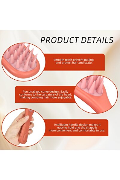 AZENA Silicone Scalp Massager Brush for Hair Growth & Massage