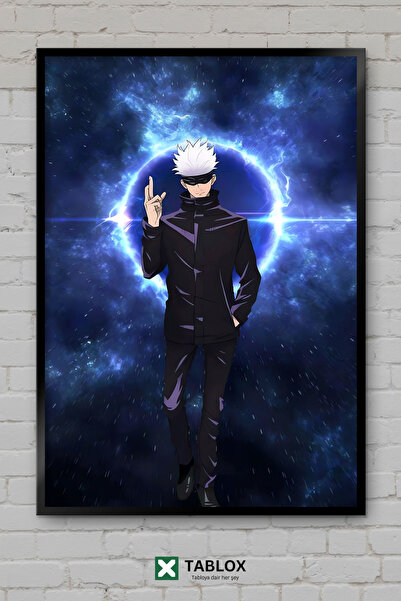 TABLOX Jujutsu Kaisen Gojo Satoru Anime Manga lik Uramljeni dekorativni MDF o...