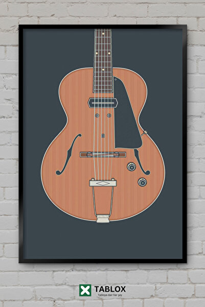 TABLOX Vintage Hollow Body Guitar Ακουστική ηλεκτρική κιθάρα με διακοσμητικό ...