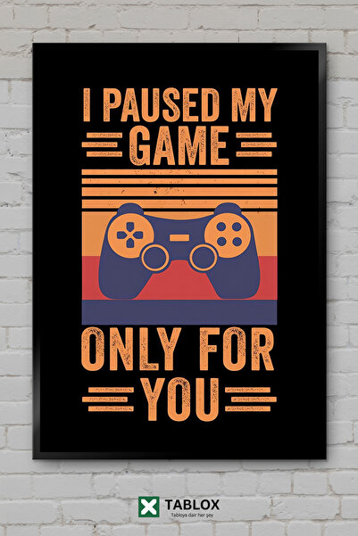TABLOX Ziua Îndrăgostiților Video Gamer Gaming Tablou decorativ înrămat din MDF