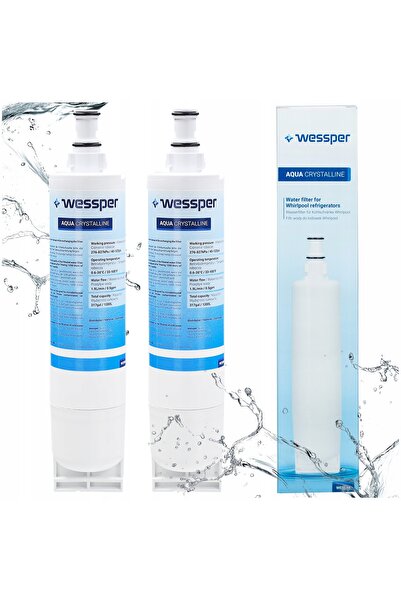 Wessper 2X SBS002 Filtru intern de apă de înlocuire pentru frigider Whirlpool