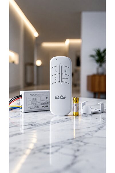3 Kanallı Avize Kumandası 3x1000W Uzaktan Kumandalı Aydınlatma Kontrol Seti
