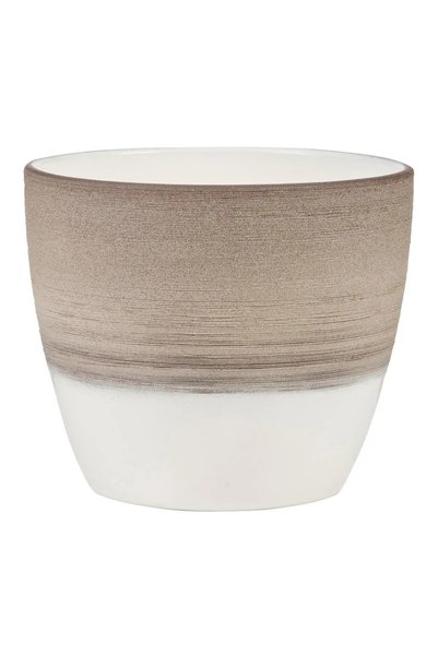Scheurich Coverpot ( Espresso Cream, 19 cm)