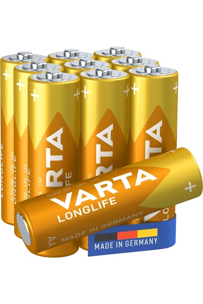 Varta Baterii AA LR6 Longlife 10 bucăți + Baterii AAA LR03 Longlife 10 bucăți