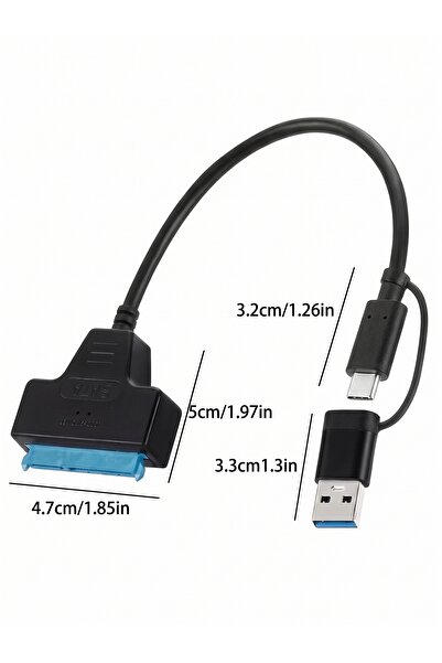 Generic Brand Universal Sata to Usb3.0/Type-C Adapter Cable, 6Gbps Speed for ...