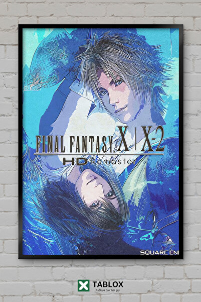 TABLOX Final Fantasy X X2 video igra RPG fantastični poster uokviren dekorati...