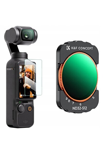 NO BRAND Filtru ND Gri Reglabil ND32-ND512 pentru DJI Osmo Pocket 3 HD MC Nan...