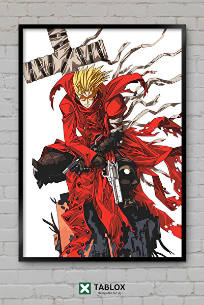 TABLOX Trigun Anime Manga Cowboy Gun Western Character Frame Appearance Διακο...