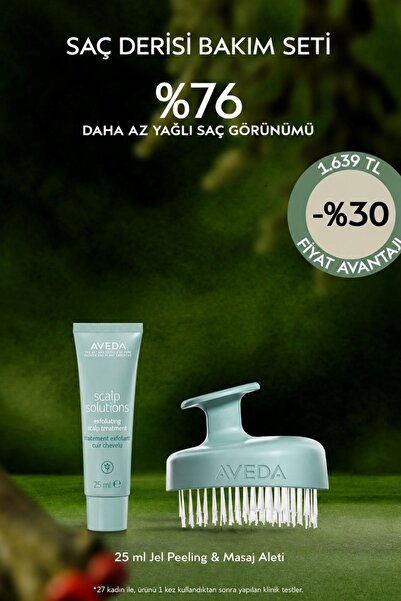 Aveda Scalp Solutions Saç Derisi Arındırıcı Saç Bakım Seti Masaj Aleti- Jel P...