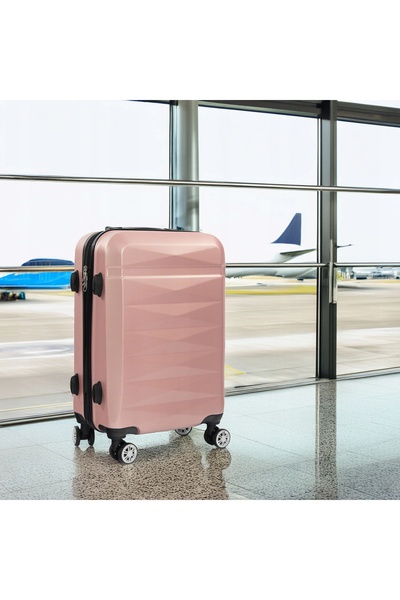 NO BRAND Troler de cabină 34 L, valiză rulantă din ABS, bagaj de mână pentru ...