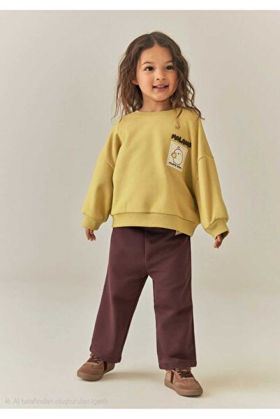 Chic Kids Wear طقم من قطعتين للبنات ببنطلون واسع الساق